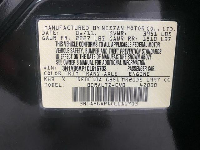 Photo of 2012 Super Black Nissan Sentra