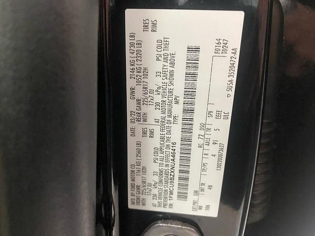 Photo of 2022 Agate Black Metallic Ford Escape