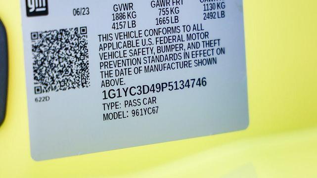 Photo of 2023 Accelerate Yellow Metallic Chevrolet Corvette