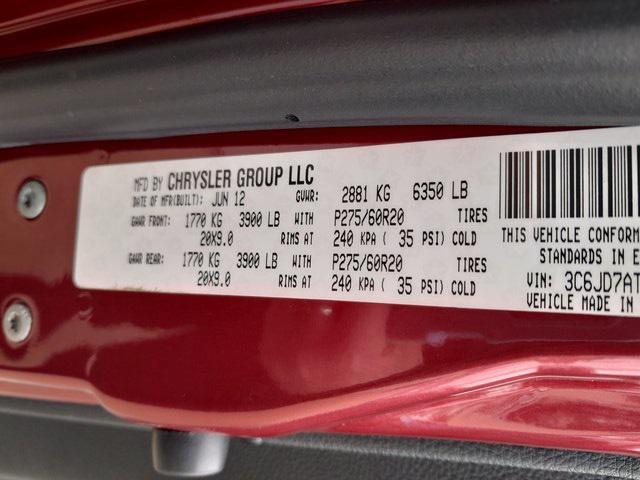 Photo of 2012 Deep Cherry Red Crystal Pearlcoat RAM 1500