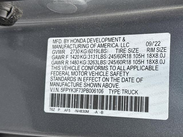 Photo of 2023 Lunar Silver Metallic Honda Ridgeline