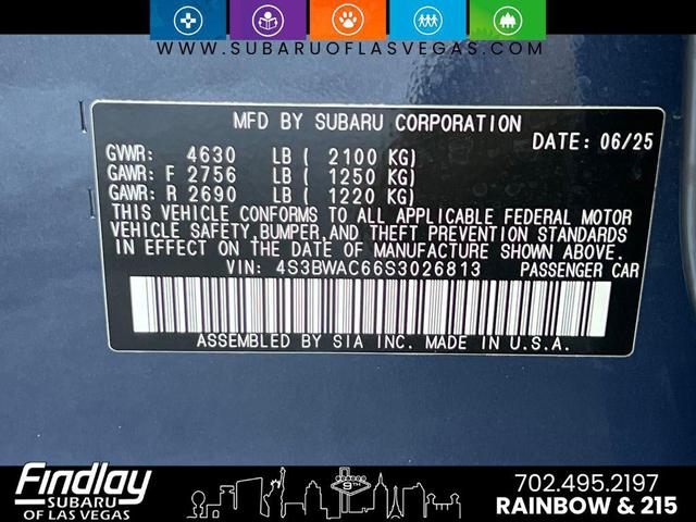 Photo of 2025 Cosmic Blue Subaru Legacy