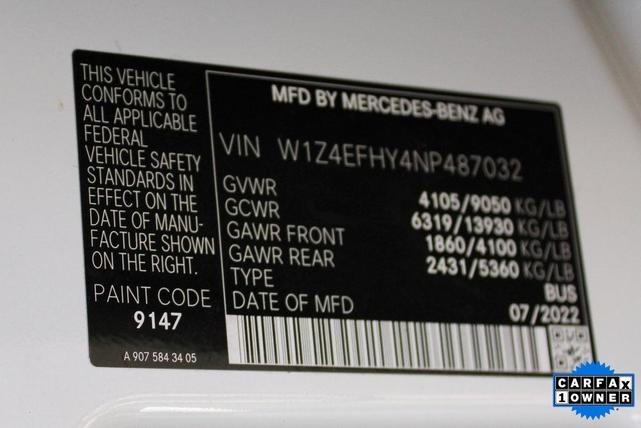 Photo of 2022 White Mercedes-Benz Sprinter 2500