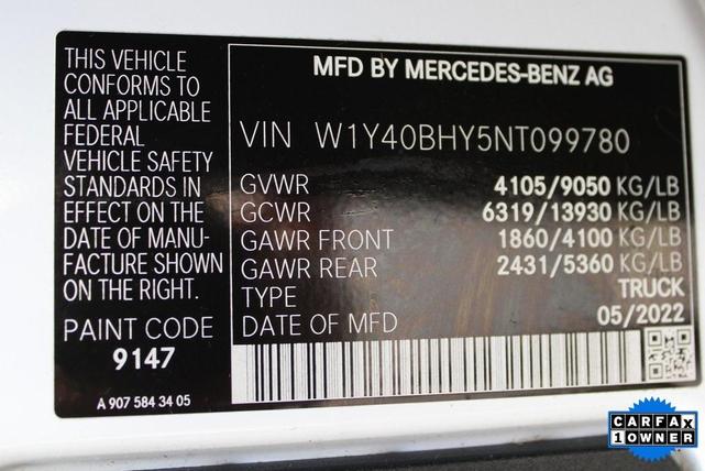 Photo of 2022 White Mercedes-Benz Sprinter 2500
