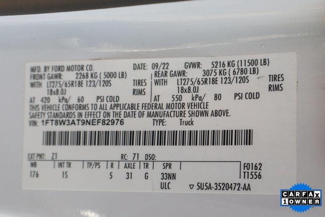 Photo of 2022 Oxford White Ford F-350