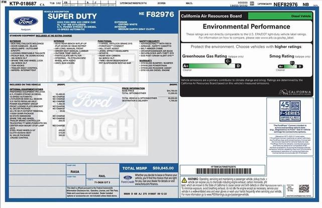 Photo of 2022 Oxford White Ford F-350