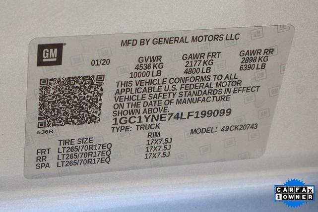 Photo of 2020 Silver Ice Metallic Chevrolet Silverado 2500