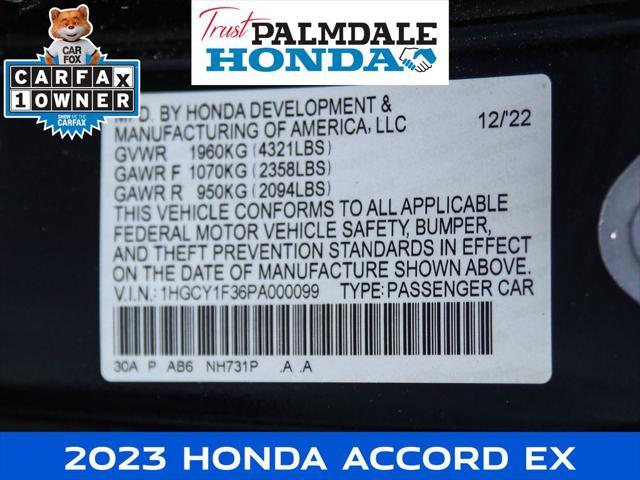 Photo of 2023 Crystal Black Pearl Honda Accord
