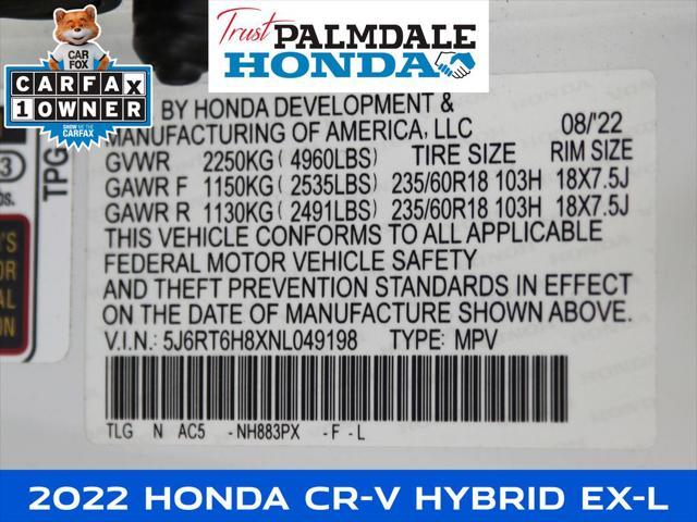 Photo of 2022 Platinum White Pearl Honda CR-V Hybrid