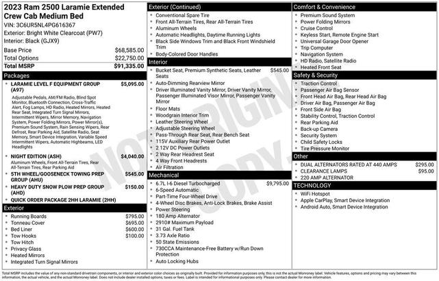 Photo of 2023 Bright White Clearcoat RAM 2500