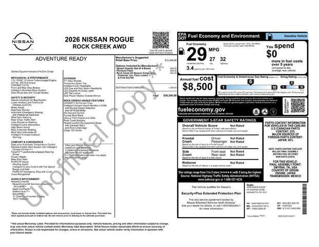 Photo of 2026 Boulder Gray Pearl Nissan Rogue