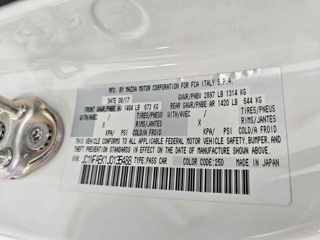 Photo of 2018 Puro White Tri-Coat Pearl FIAT 124 Spider