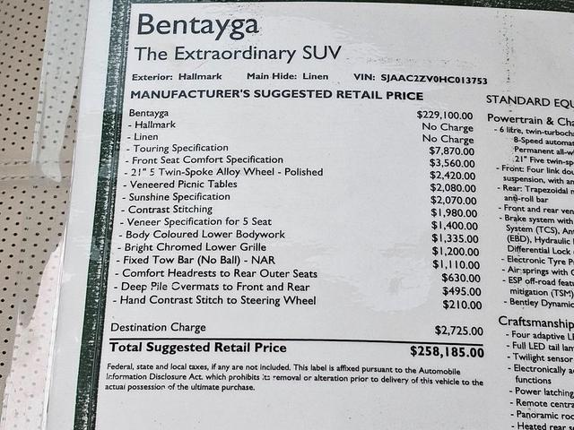 Photo of 2017 Hallmark Metallic Bentley Bentayga