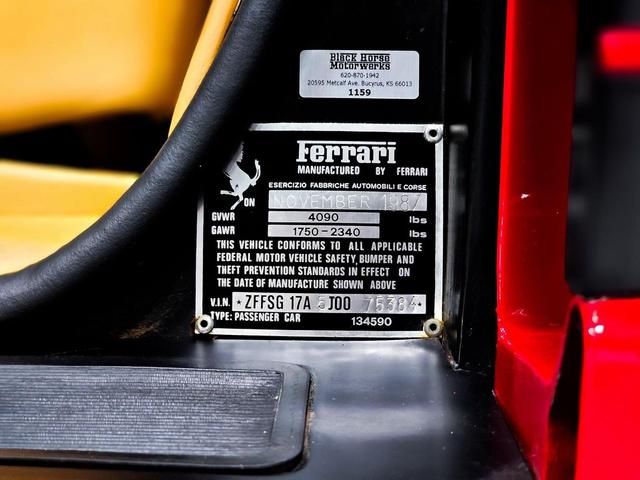 Photo of 1988 Red Ferrari Testarossa
