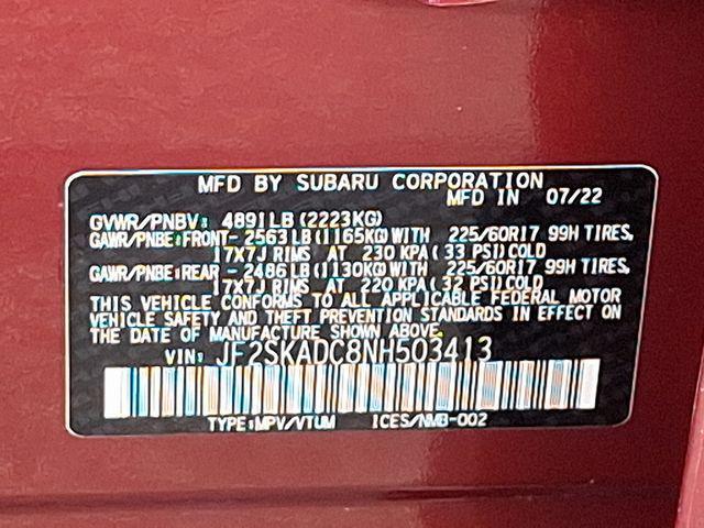 Photo of 2022 Crimson Red Pearl Subaru Forester