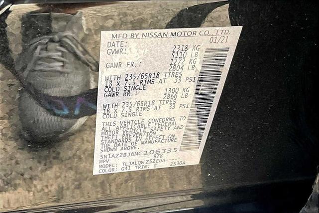 Photo of 2021 Magnetic Black Pearl Nissan Murano