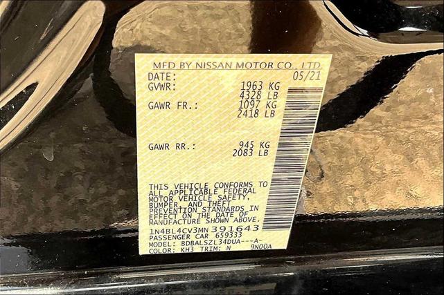 Photo of 2021 Super Black Nissan Altima