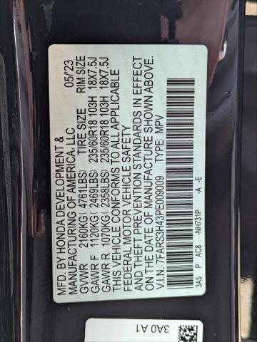 Photo of 2023 Black Honda CR-V