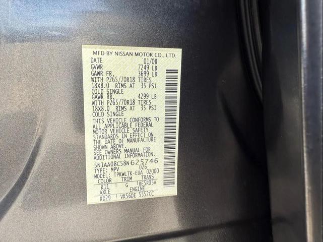 Photo of 2008 Gray Nissan Armada