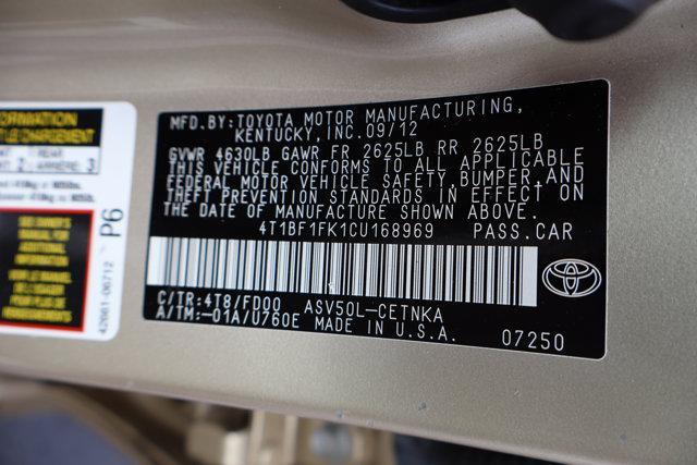 Photo of 2012 GOLD Toyota Camry