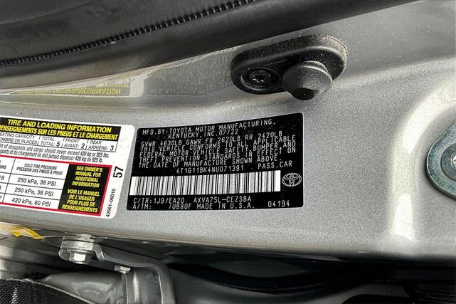 Photo of 2022 Celestial Silver Metallic Toyota Camry