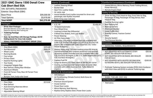 Photo of 2021 Onyx Black GMC Sierra 1500