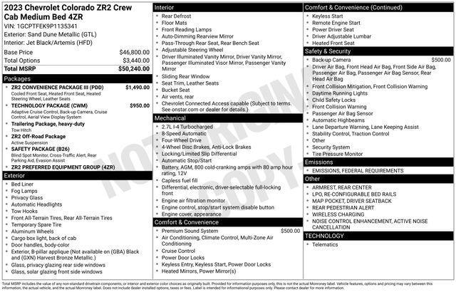 Photo of 2023 Sand Dune Metallic Chevrolet Colorado