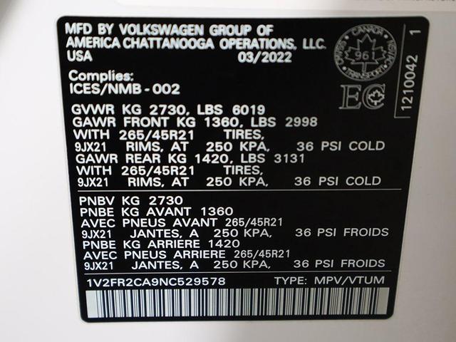 Photo of 2022 Pure White Volkswagen Atlas