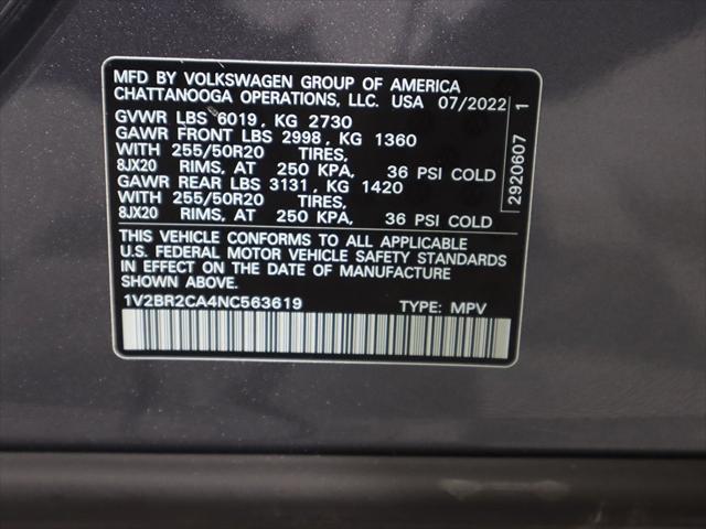 Photo of 2022 Platinum Gray Metallic Volkswagen Atlas