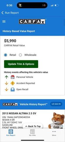 Photo of 2013 Grey Nissan Altima