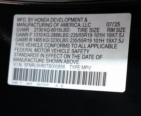 Photo of 2026 Crystal Black Pearl Honda Odyssey