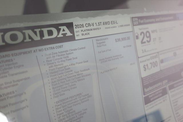 Photo of 2026 Platinum White Pearl Honda CR-V