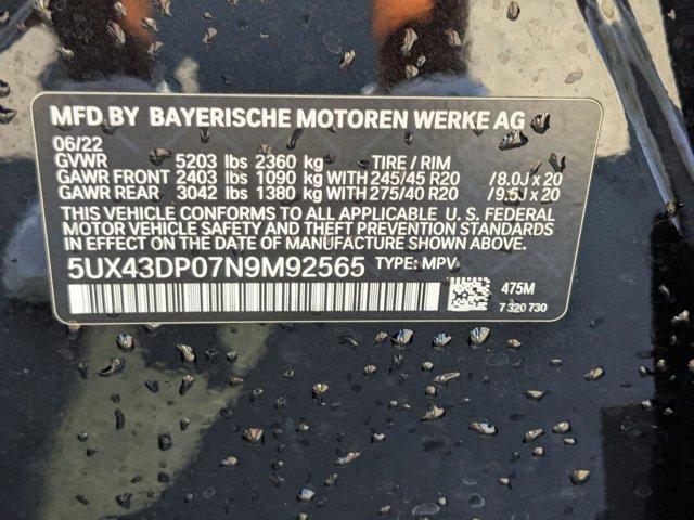 Photo of 2022 Black Sapphire Metallic BMW X3