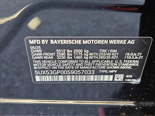 Photo of 2025 Black Sapphire Metallic BMW X3