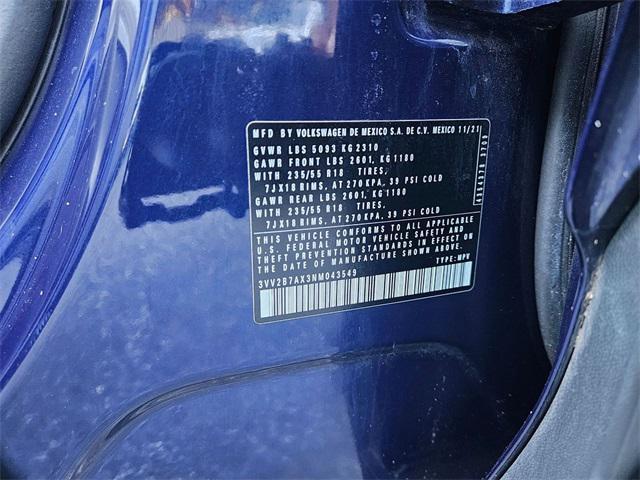 Photo of 2022 Atlantic Blue Metallic Volkswagen Tiguan