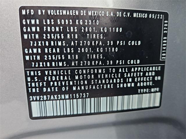 Photo of 2022 Pyrite Silver Metallic Volkswagen Tiguan