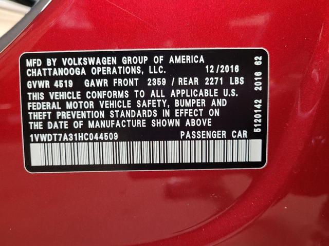 Photo of 2017 Fortana Red Volkswagen Passat