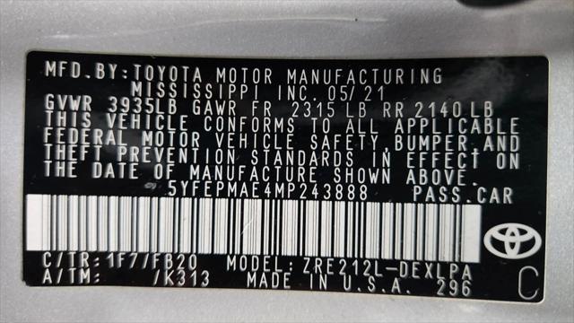 Photo of 2021 Classic Silver Metallic Toyota Corolla