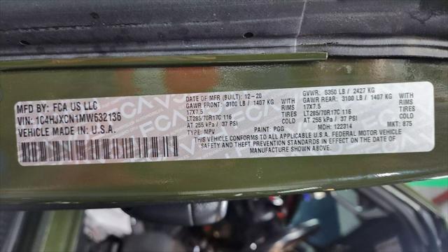 Photo of 2021 Green Jeep Wrangler