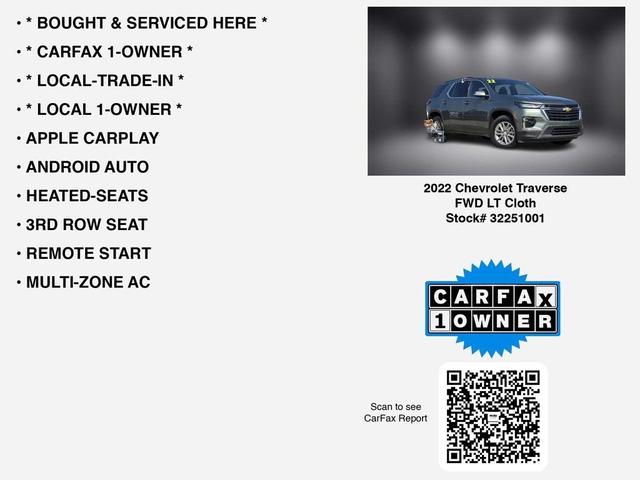 Photo of 2022 Silver Sage Metallic Chevrolet Traverse