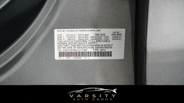 Photo of 2020 Lunar Silver Metallic Acura MDX