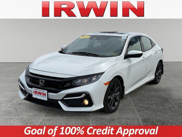 Photo of 2021 Platinum White Pearl Honda Civic