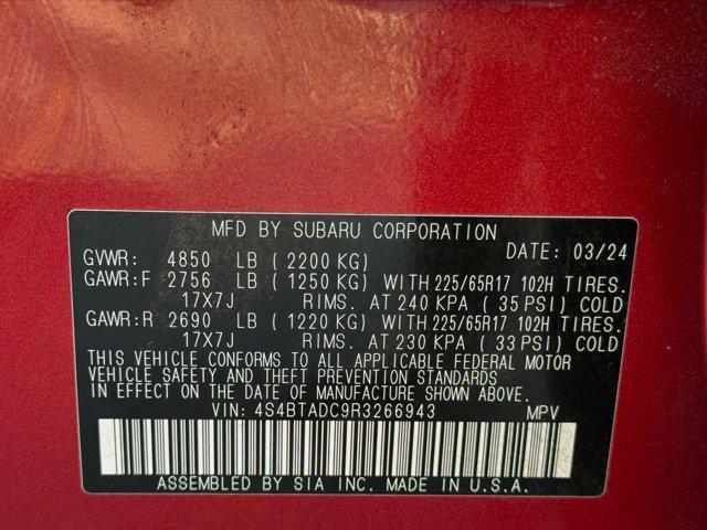 Photo of 2024 Crimson Red Pearl Subaru Outback