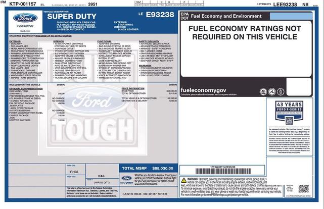 Photo of 2020 Star White Metallic Tri-Coat Ford F-450
