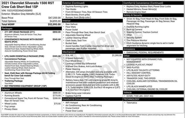 Photo of 2021 Shadow Gray Metallic Chevrolet Silverado 1500