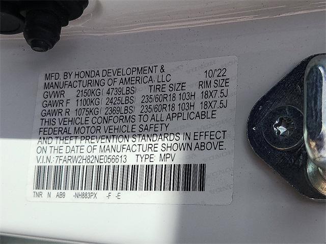 Photo of 2022 Platinum White Pearl Honda CR-V