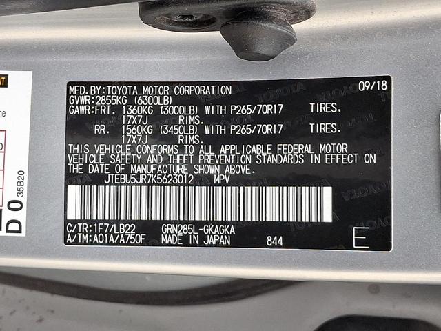Photo of 2019 Classic Silver Metallic Toyota 4Runner