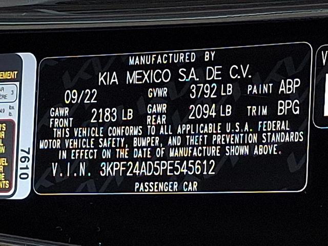 Photo of 2023 Aurora Black Kia Forte