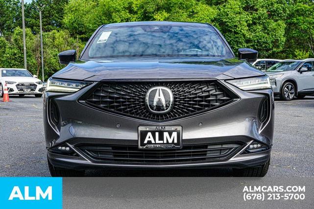 Photo of 2024 Liquid Carbon Metallic Acura MDX