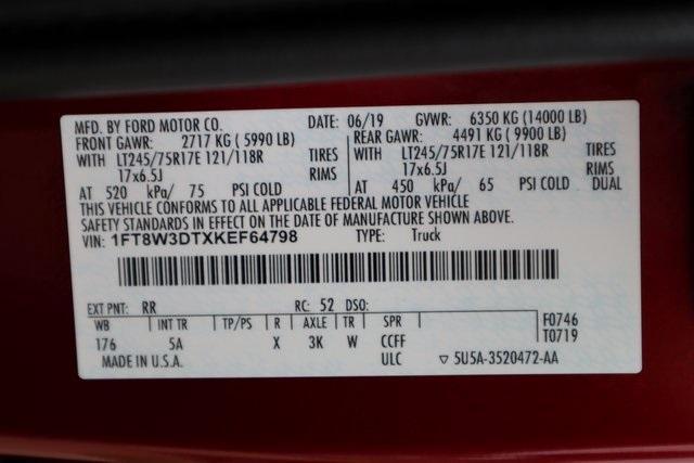 Photo of 2019 Ruby Red Metallic Tinted Clearcoat Ford F-350